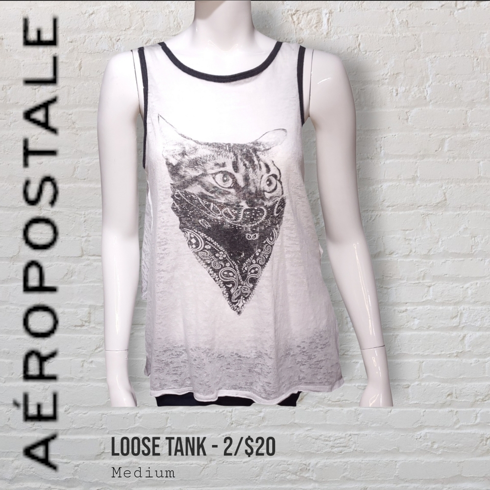 United XXVI Bandana Cat High-Low Tank Women's Medium